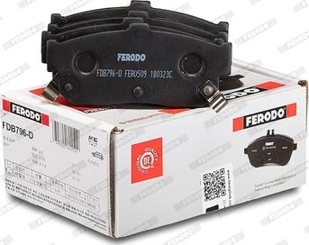 Ferodo FDB796-D - Kit pastiglie freno, Freno a disco autozon.pro