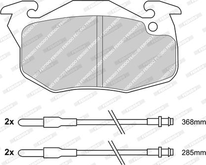 Ferodo FDB719-D - Kit pastiglie freno, Freno a disco autozon.pro