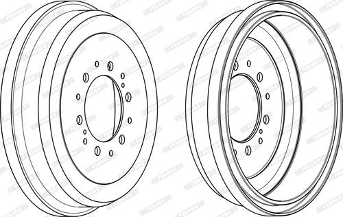 Ferodo FDR329091 - Tamburo freno autozon.pro