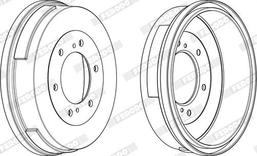 Ferodo FDR329039 - Tamburo freno autozon.pro