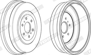 Ferodo FDR329832 - Tamburo freno autozon.pro