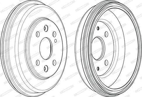 Ferodo FDR329823 - Tamburo freno autozon.pro