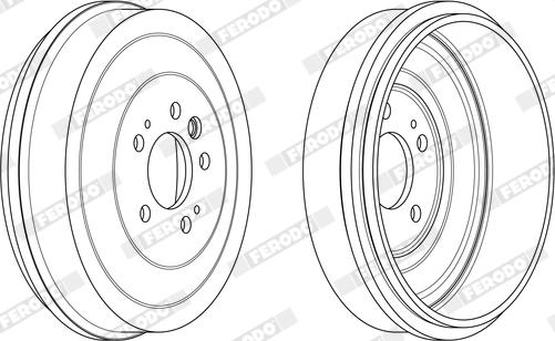 Ferodo FDR329827 - Tamburo freno autozon.pro