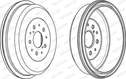 Ferodo FDR329312 - Tamburo freno autozon.pro