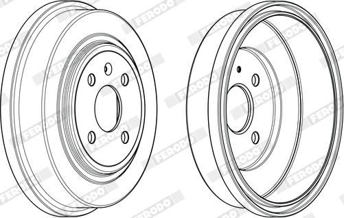 Ferodo FDR329778 - Tamburo freno autozon.pro