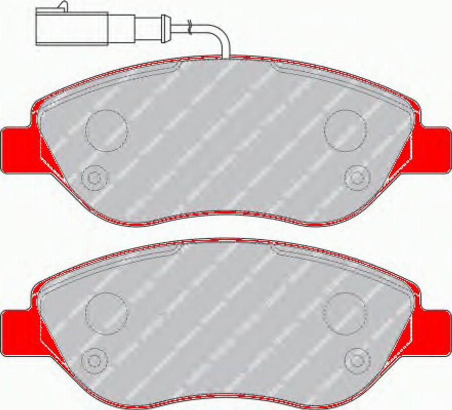 Ferodo FDS1468 - Kit pastiglie freno, Freno a disco autozon.pro