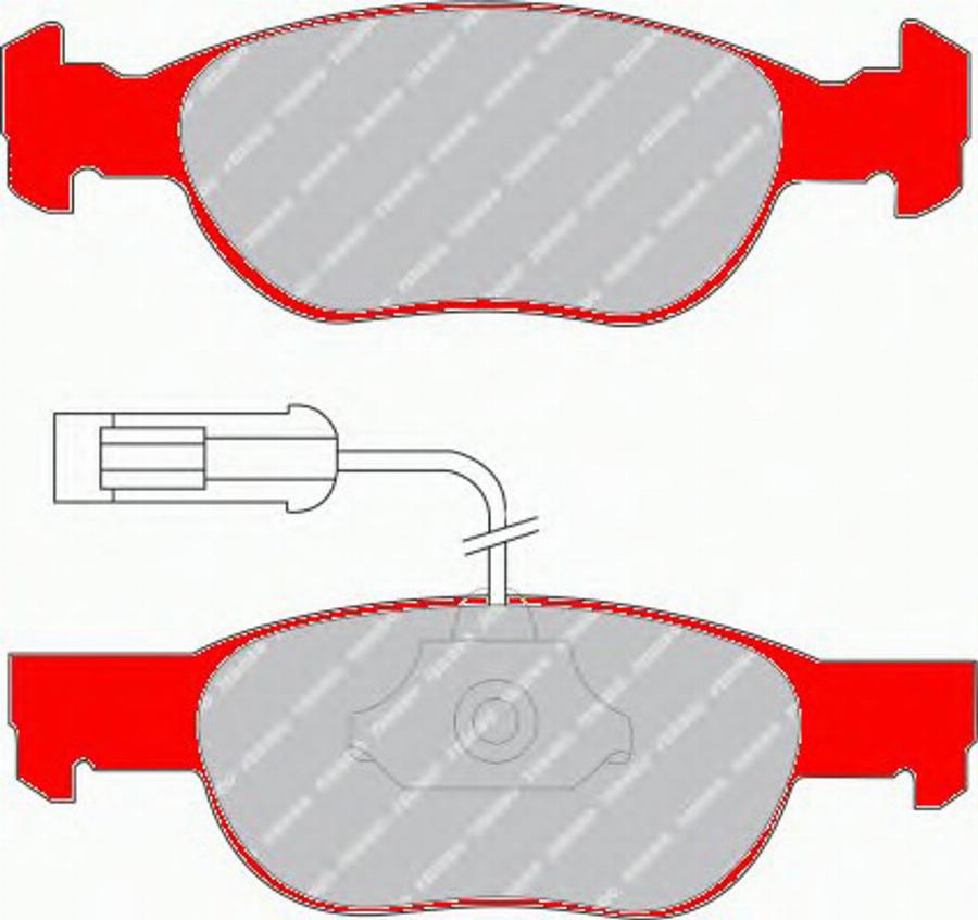 Ferodo FDS1040 - Kit pastiglie freno, Freno a disco autozon.pro