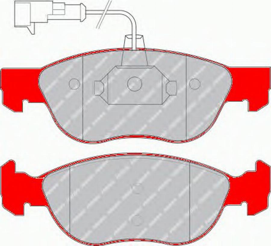 Ferodo FDS1056 - Kit pastiglie freno, Freno a disco autozon.pro