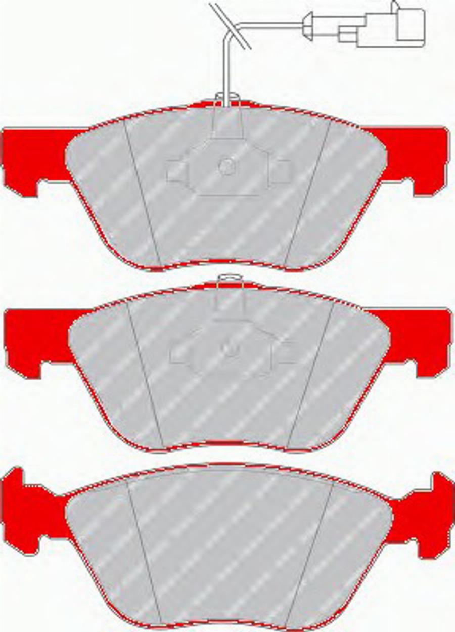 Ferodo FDS1052 - Kit pastiglie freno, Freno a disco autozon.pro