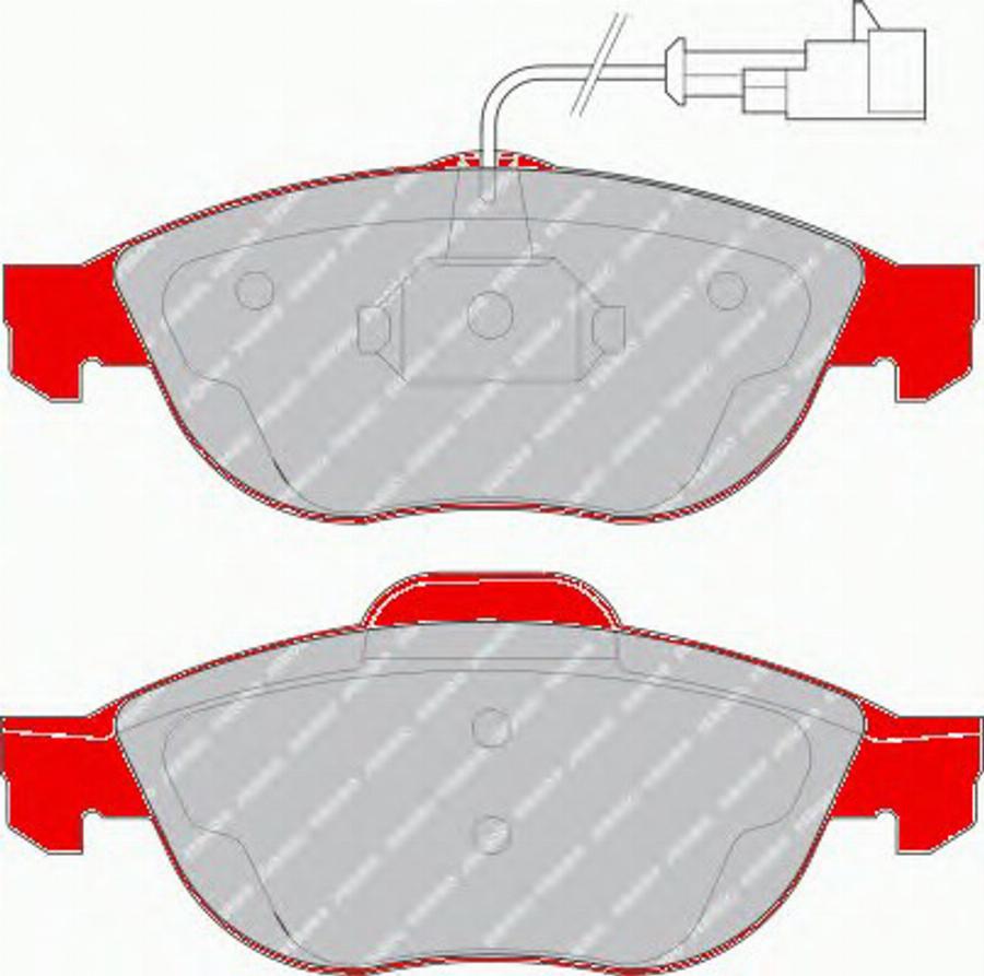 Ferodo FDS1134 - Kit pastiglie freno, Freno a disco autozon.pro