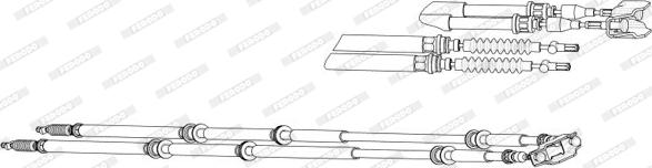 Ferodo FHB433018 - Cavo comando, Freno stazionamento autozon.pro