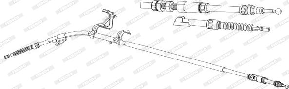 Ferodo FHB432941 - Cavo comando, Freno stazionamento autozon.pro