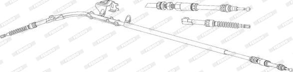 Ferodo FHB432942 - Cavo comando, Freno stazionamento autozon.pro