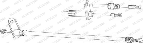 Ferodo FHB432905 - Cavo comando, Freno stazionamento autozon.pro