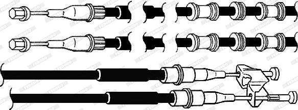 Ferodo FHB432936 - Cavo comando, Freno stazionamento autozon.pro