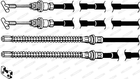 Ferodo FHB432933 - Cavo comando, Freno stazionamento autozon.pro