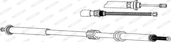 Ferodo FHB432644 - Cavo comando, Freno stazionamento autozon.pro