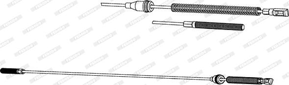 Ferodo FHB432121 - Cavo comando, Freno stazionamento autozon.pro