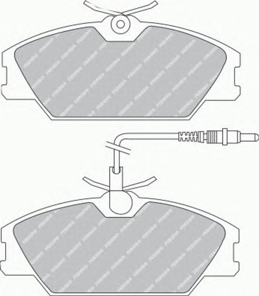 Ferodo FQT406 - Kit pastiglie freno, Freno a disco autozon.pro