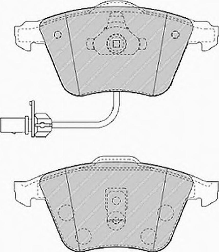 Ferodo FQT1407 - Kit pastiglie freno, Freno a disco autozon.pro