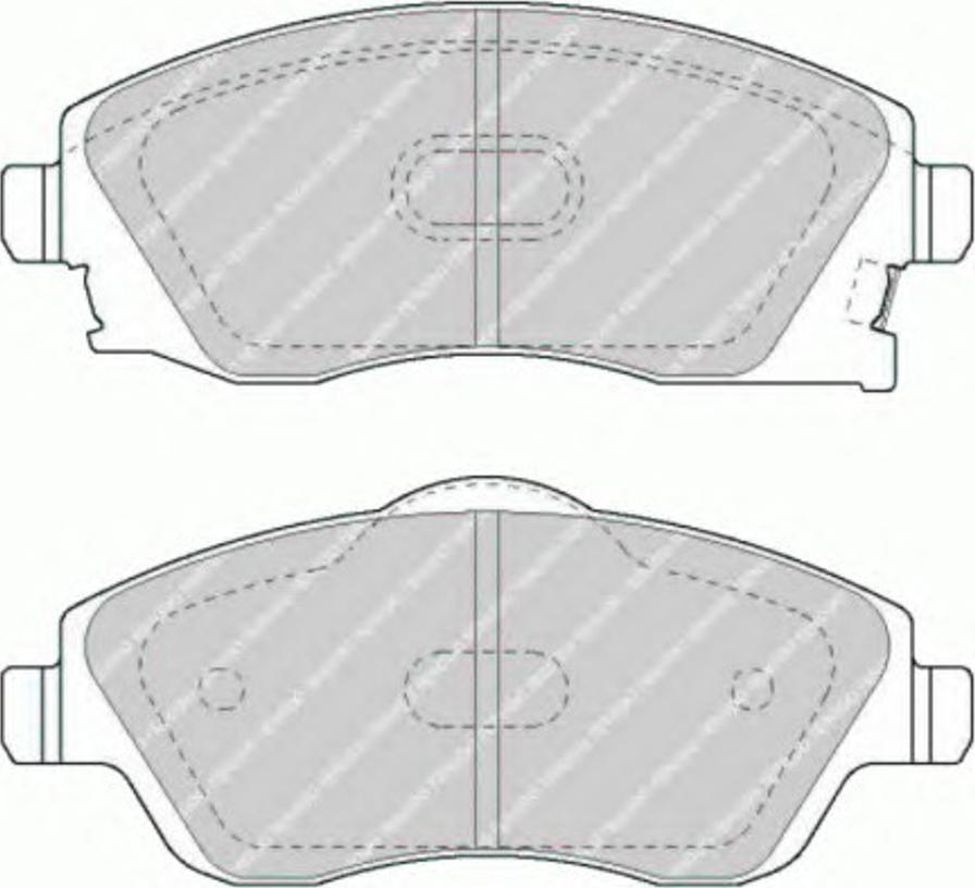 Ferodo FQT1424 - Kit pastiglie freno, Freno a disco autozon.pro