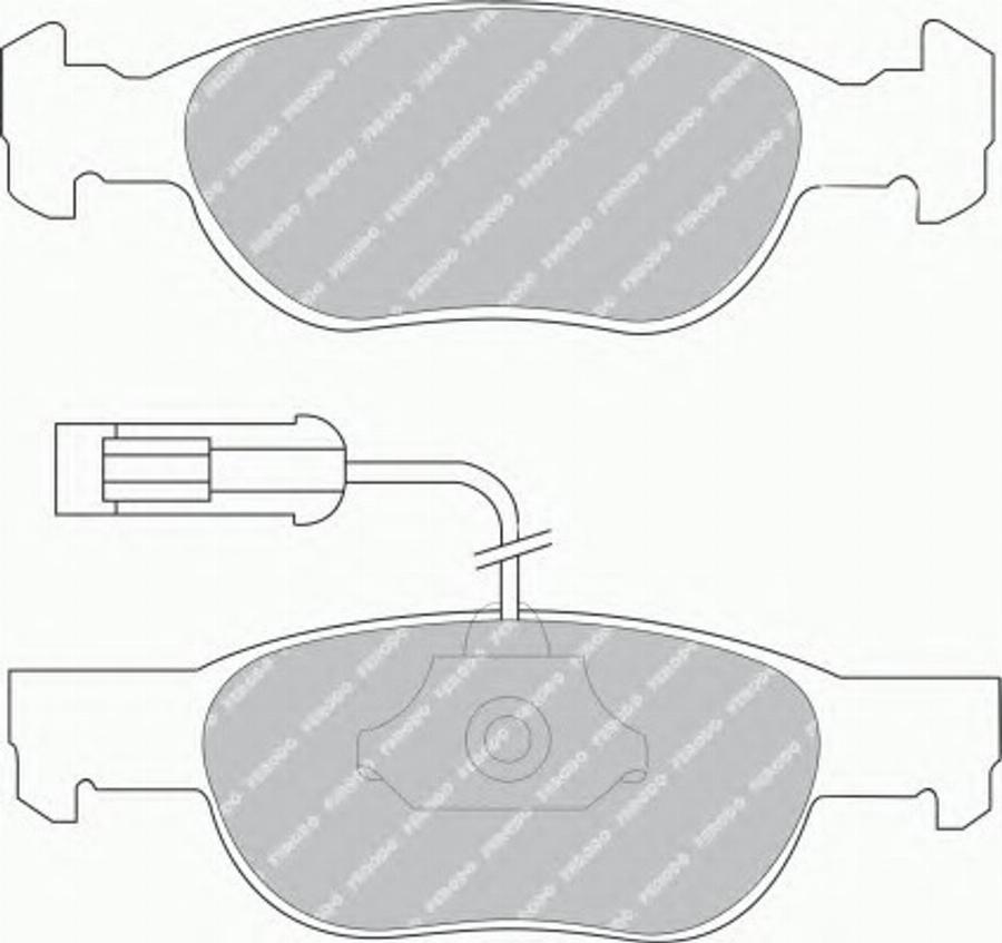 Ferodo FQT1040 - Kit pastiglie freno, Freno a disco autozon.pro