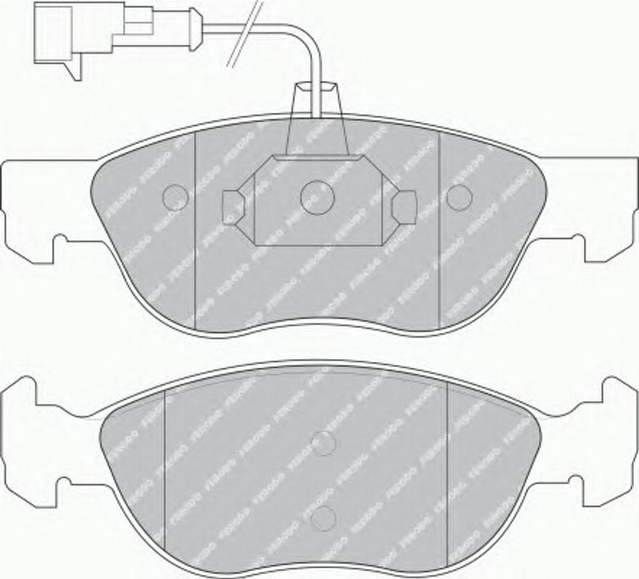 Ferodo FSL1056 - Kit pastiglie freno, Freno a disco autozon.pro