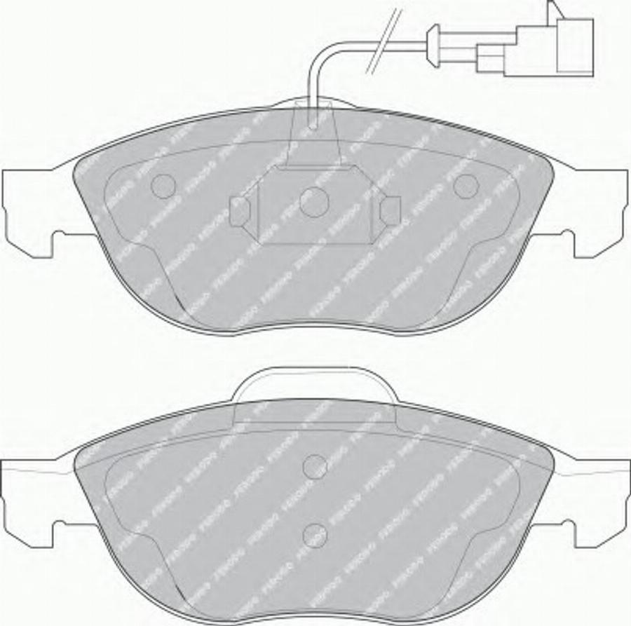 Ferodo FQT1134 - Kit pastiglie freno, Freno a disco autozon.pro