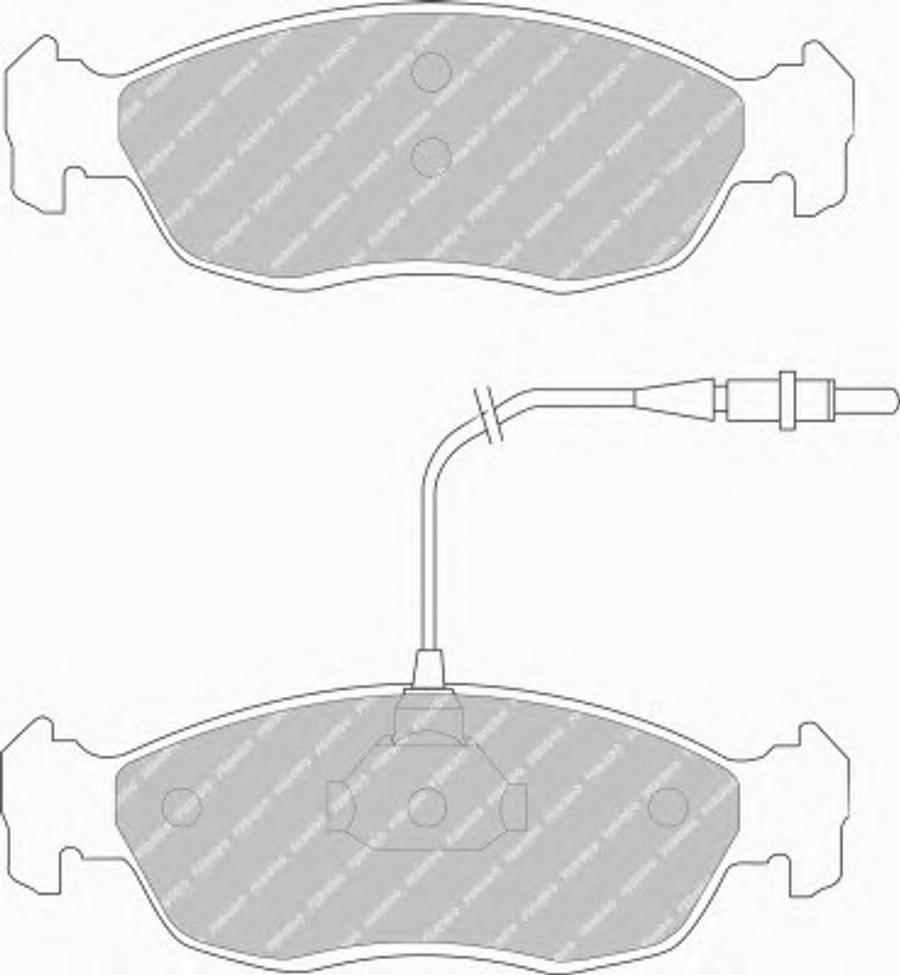 Ferodo FQT876 - Kit pastiglie freno, Freno a disco autozon.pro