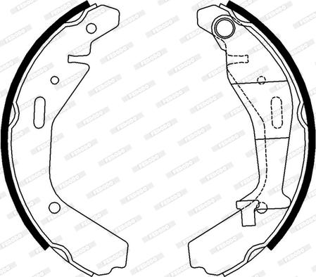 Ferodo FSB4007 - Kit ganasce freno autozon.pro