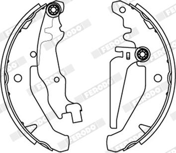 Ferodo FSB594SA - Kit ganasce freno autozon.pro
