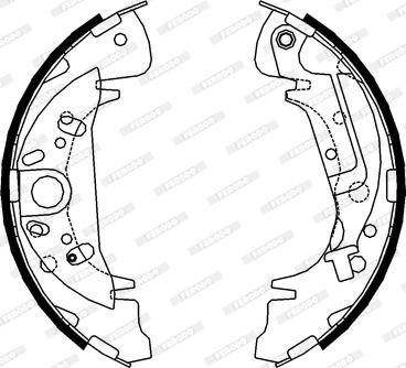 Ferodo FSB608 - Kit ganasce freno autozon.pro