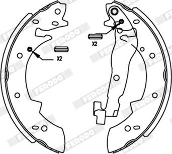 Ferodo FSB173R - Kit ganasce freno autozon.pro