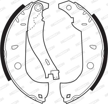 Ferodo FSB307 - Kit ganasce freno autozon.pro