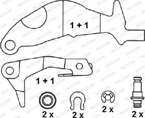 Ferodo FSB246 - Kit ganasce freno autozon.pro