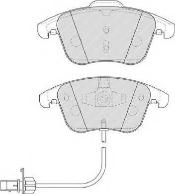 Ferodo FSL4045 - Kit pastiglie freno, Freno a disco autozon.pro