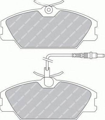 Ferodo FSL406 - Kit pastiglie freno, Freno a disco autozon.pro