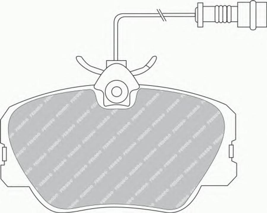 Ferodo FSL415 - Kit pastiglie freno, Freno a disco autozon.pro