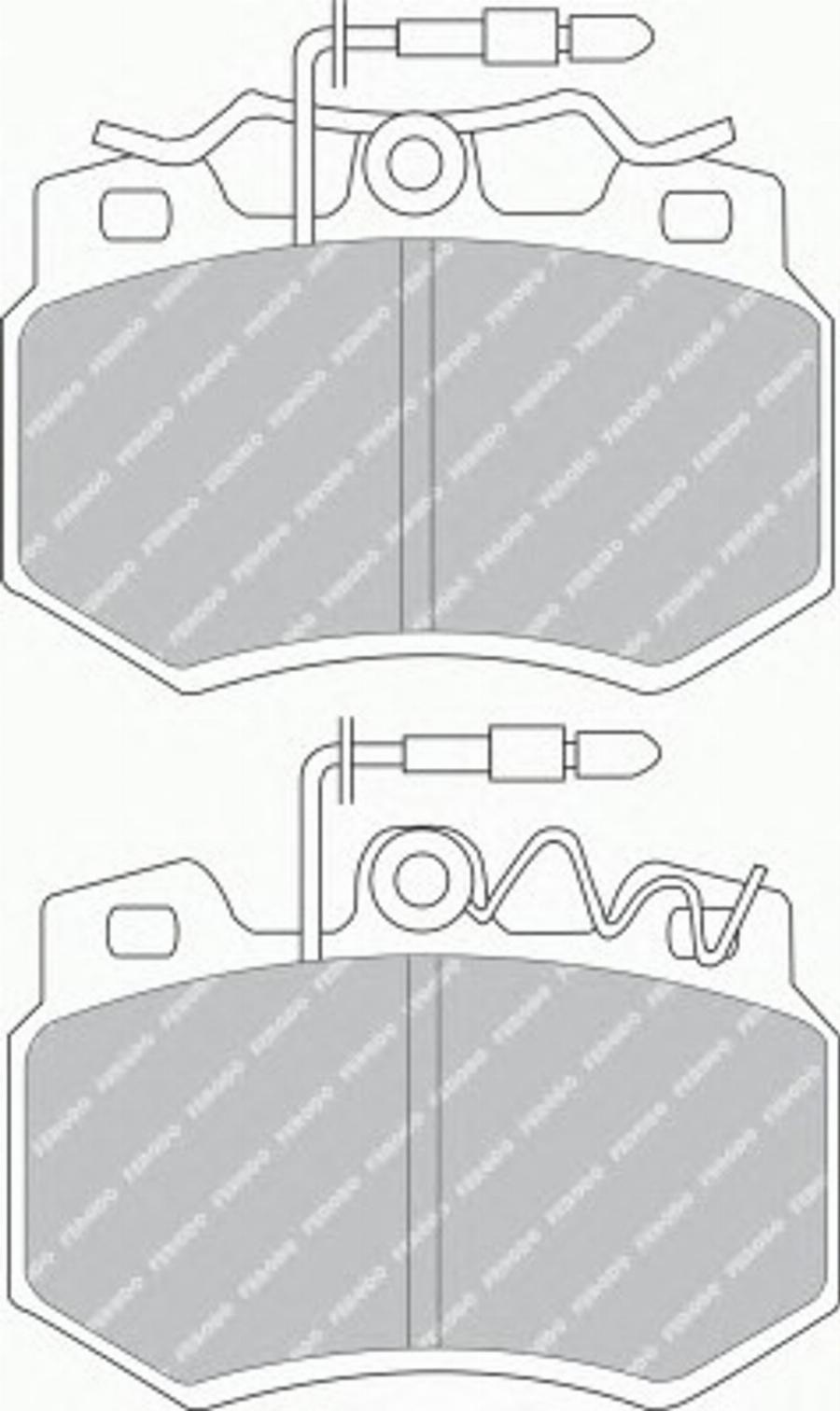 Ferodo FSL434 - Kit pastiglie freno, Freno a disco autozon.pro