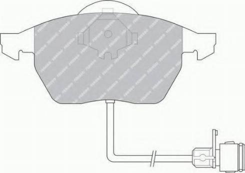 Ferodo FSL590 - Kit pastiglie freno, Freno a disco autozon.pro