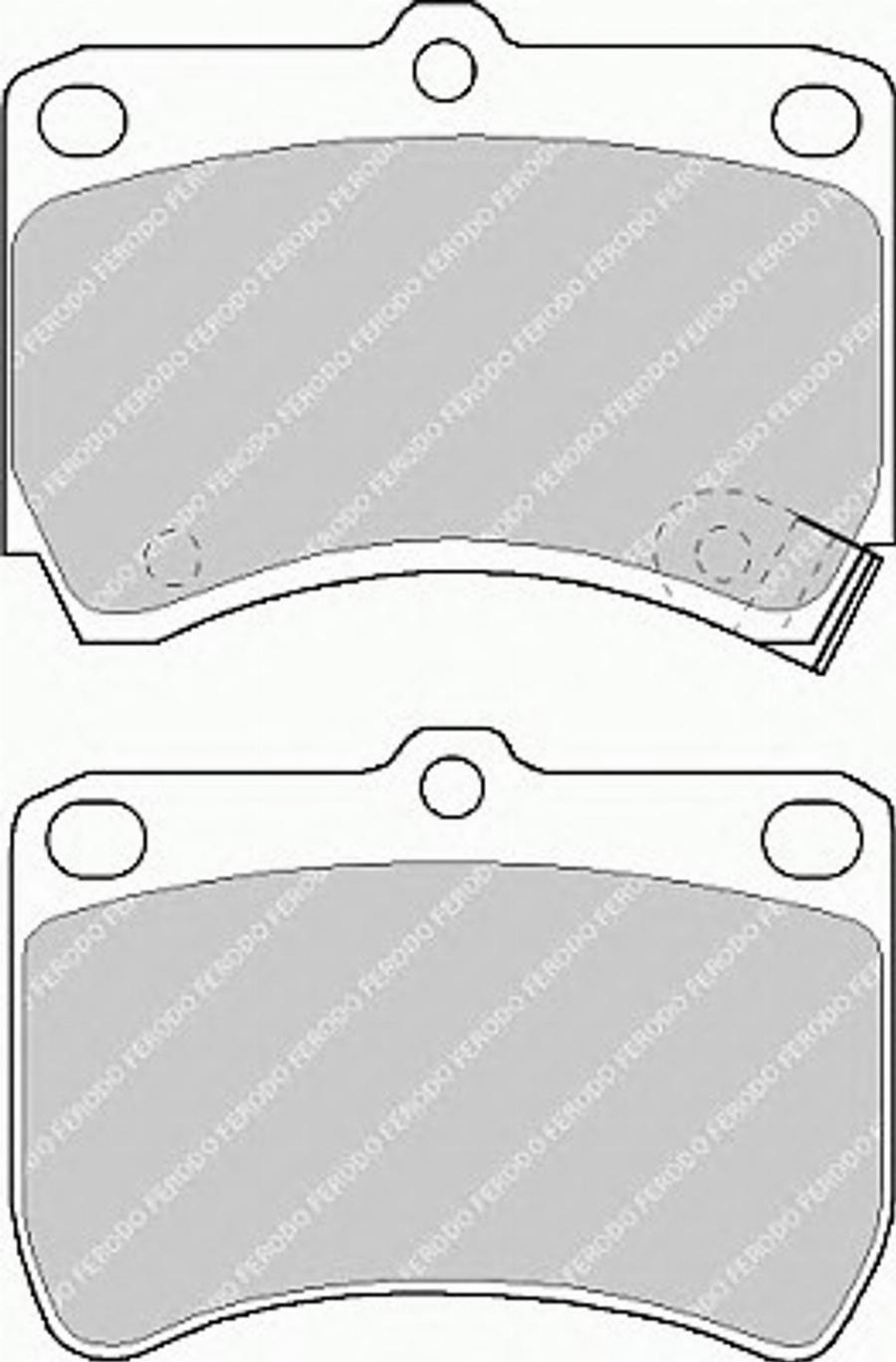 Ferodo FSL597 - Kit pastiglie freno, Freno a disco autozon.pro