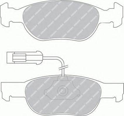 Ferodo FSL1040 - Kit pastiglie freno, Freno a disco autozon.pro