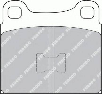 Ferodo FSL105 - Kit pastiglie freno, Freno a disco autozon.pro