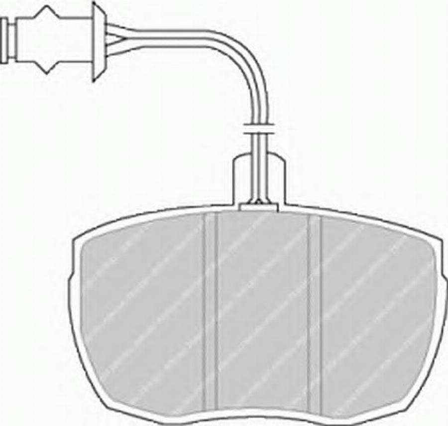 Ferodo FSL841 - Kit pastiglie freno, Freno a disco autozon.pro