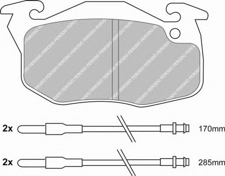 Ferodo FSL730 - Kit pastiglie freno, Freno a disco autozon.pro