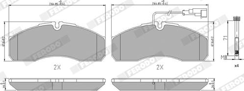 Ferodo FVR4248 - Kit pastiglie freno, Freno a disco autozon.pro