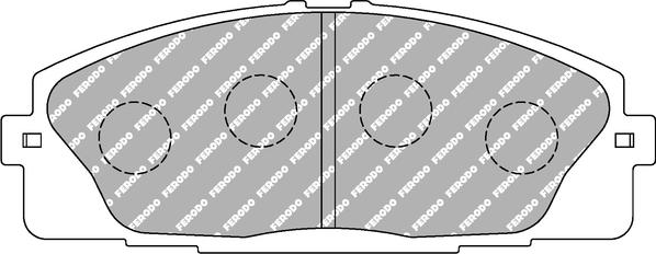 Ferodo Racing FCP4327H - Kit pastiglie freno, Freno a disco autozon.pro