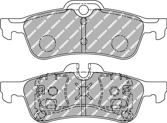 Ferodo Racing FCP1676H - Kit pastiglie freno, Freno a disco autozon.pro