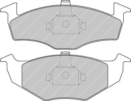 Ferodo Racing FCP1101H - Kit pastiglie freno, Freno a disco autozon.pro