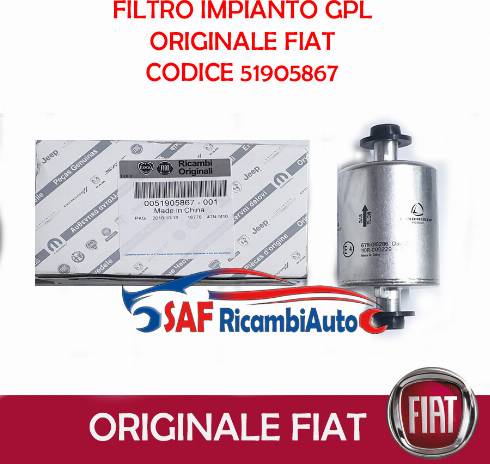 FIAT 51905867 - Filtro carburante autozon.pro